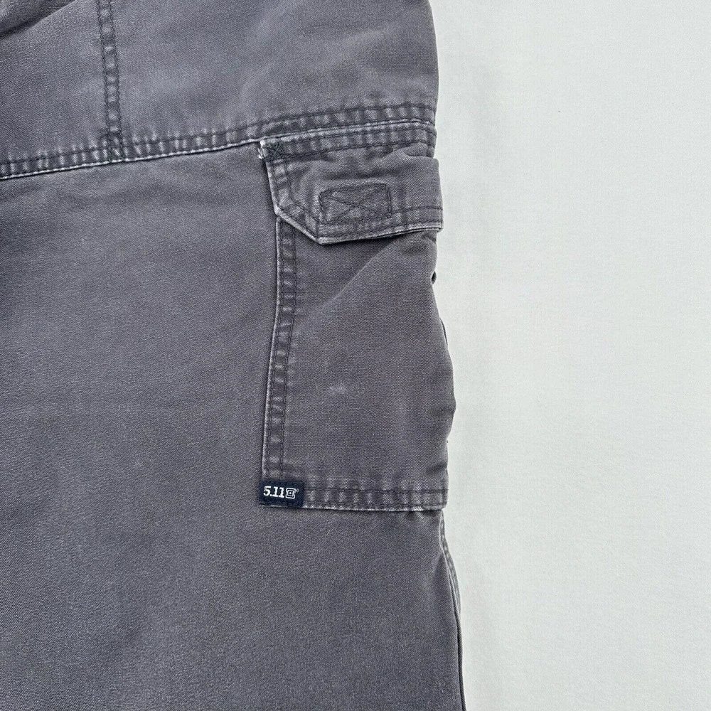5.11 Tactical Series Women Sz 8 Cargo Pants Gray Cotton Straight Leg Style 64358